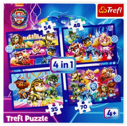 Puzzle 4v1. Tlapková patrola. Hrdinovia na záchranu