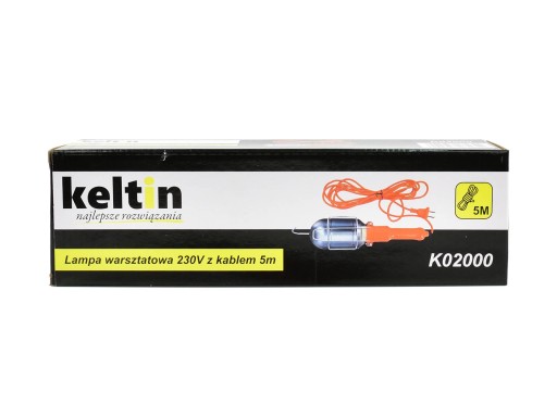 Dielenské svietidlo s 5m káblom K02000 KETLIN