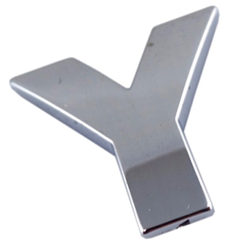 ZNAK PÍSMENO PÍSMENO CHROME Y Y VEĽKÉ 5,6CM K0D84