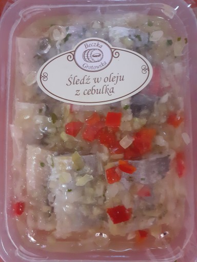 Sleď v oleji s cibuľou Beczka Grotowska 450g