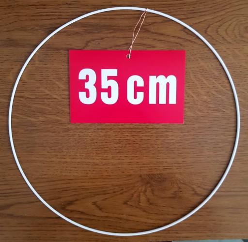 BIELY krúžok/ráfik pre lapače snov a makramé 35 cm