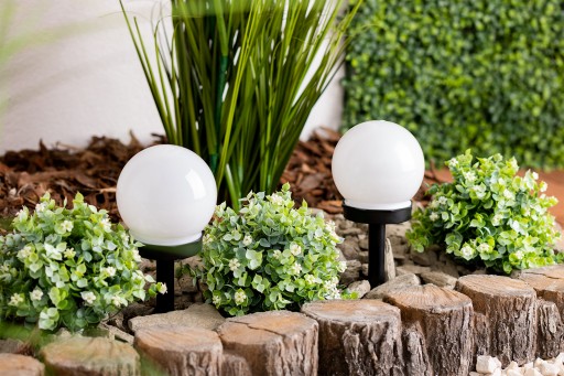 LAMPA SOLÁRNE GUĽOVÉ LAMPA ATRIS BIELA LUMILED 10CM 865