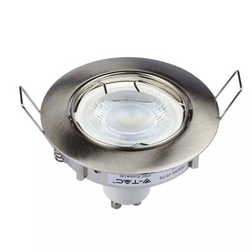V-TAC GU10 Očko okrúhle pohyblivé Satin VT-779