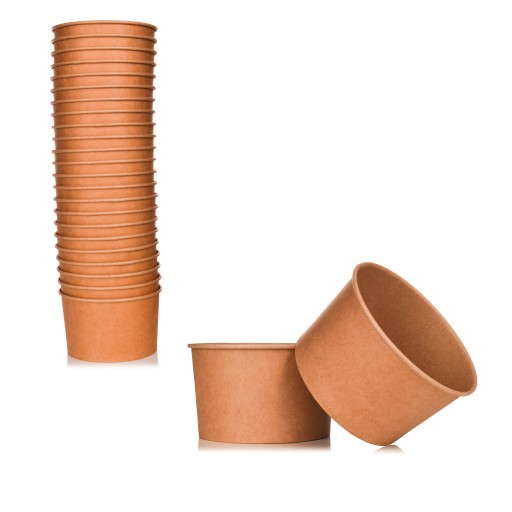Papierová nádoba na zmrzlinu 130ml KRAFT 25 ks. (na ďalší predaj)