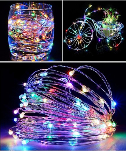 100 LED DRÔTOVÝCH LAMPY SVETLÁ VIANOČNÉHO STROMU SVETLÁ MIKROBATKU