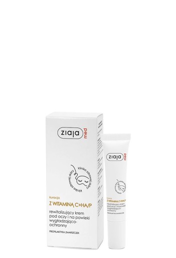 Očný krém Ziaja Med s vitamínom C + HA/P