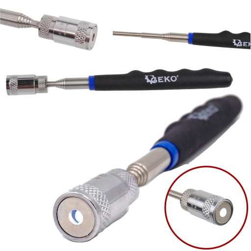 TELESKOPICKÝ MAGNETICKÝ UCHOVÁVAČ + LED 16-80cm NASTAVITEĽNÝ