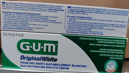 Zubná pasta Sunstar GUM ORIGINAL WHITE 75 ml