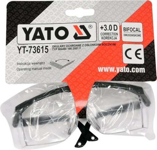 KOREKČNÉ OCHRANNÉ OKULIARE +3 Yato YT-73615