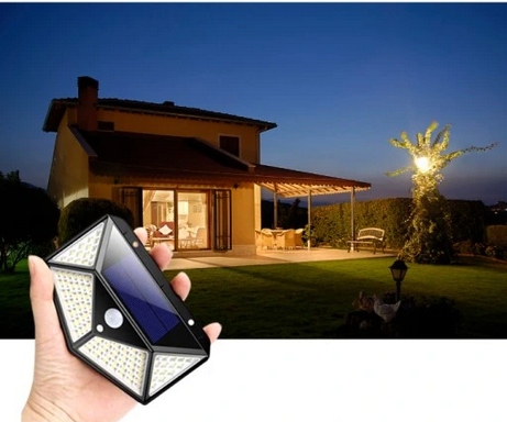 SOLÁRNE SVIETIDLO S POHYBOVÝM A SÚMRAKOVÝM SENZOROM 100 LED GARDEN STREET 100LED