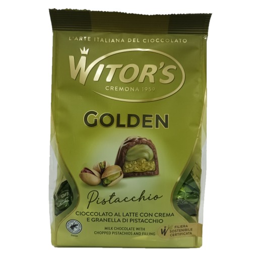 WITOR'S Pralinky z mliečnej čokolády plnené pistáciovým krémom 200g
