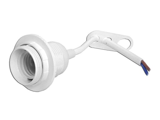 Držiak žiarovky E27 s objímkou a 10 cm káblom