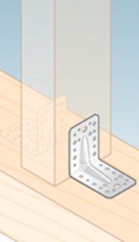 TESÁRSKY MONTÁŽNY UHOL 150x150x65x2,5 MM VYZT.