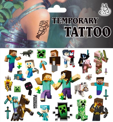 UMÝVAJÚCE TETOVANIE PRE DETI MINECRAFT CG141