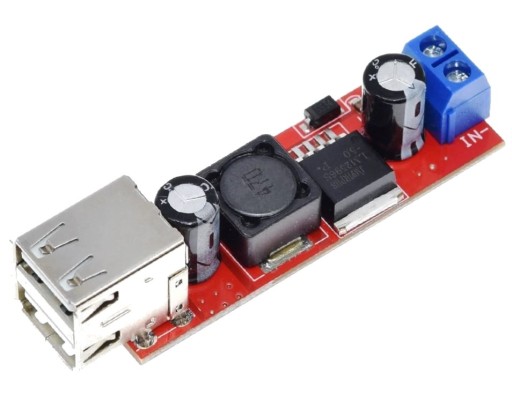 420 Znižovací prevodník 6-40V na 2x 5V USB 5A