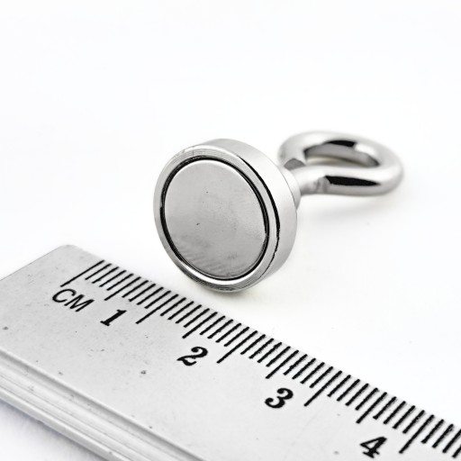 SILNÝ NEODYMIOVÝ MAGNET 16 MM SO STROPNÝM HÁKOM