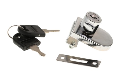 Zámok na nábytok model 408 na sklo CHROME