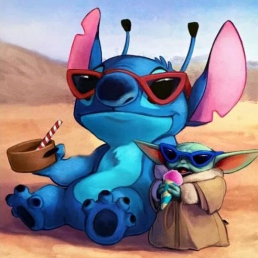 Diamantové vyšívanie LILO a STITCH Diamantová mozaika STICH PAINTING 30x30 5D