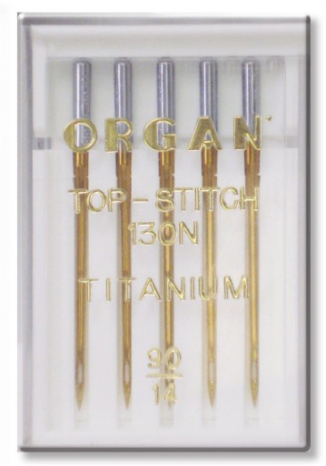 Pre hrubé nite priadza TITANIUM Top Stitch 90