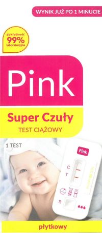 RUŽOVÝ SUPER TEHOTENSKÝ TEST. CITLIVÝ VÝSLEDOK 2 DNI PO