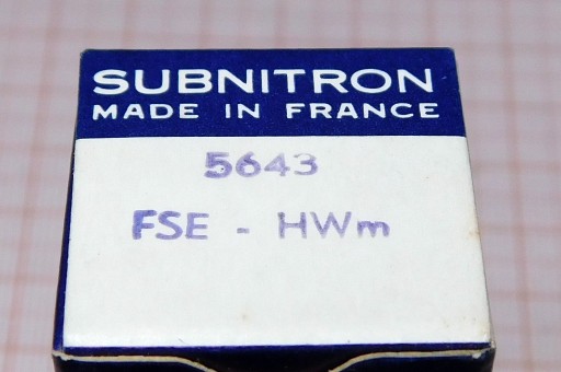 5643 THOMSON France subminiatúrna lampa xenónová tyratrónová NEPOUŽITÁ