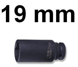 Nárazová objímka dlhá 1/2 19mm S03AD4119 Jonnesway
