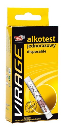 924271 PRÍSLUŠENSTVO VIRAGE NA JEDNORÁZOVÉ POUŽITIE DÝCHACÍ LÁTKA ALCOHIT START 0,2 ‰ CERTIFIKÁT