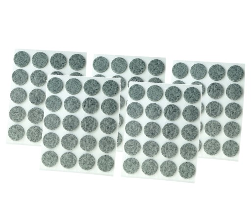 Plsťové podložky, plsť na nábytok, priemer 20 mm, 100 ks