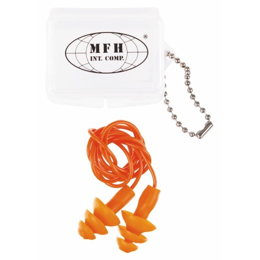 Silent Military Shooting Ear Stoppers Orange MFH Orange