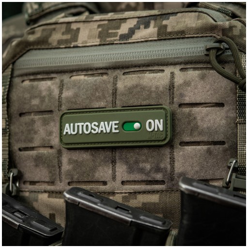 Nášivka Autosave PVC Olive M-Tac emblém