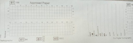 Termopapier pre digitálne tachografy, 3 kusy, 8 m