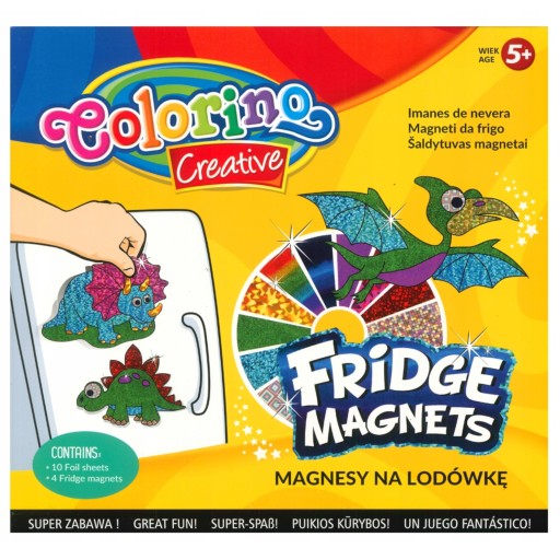 COLORINO DINOSAUR MAGNETY NA CHLADNIČKU 4 VZORY