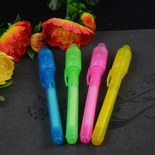 SET 5x NEVIDITELNÉ MAGICKÉ PERO UV LED NEVIDITEĽNÝ SPY