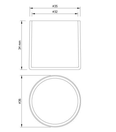 4x Silikónové poťahy nôh stoličky Ø32 mm