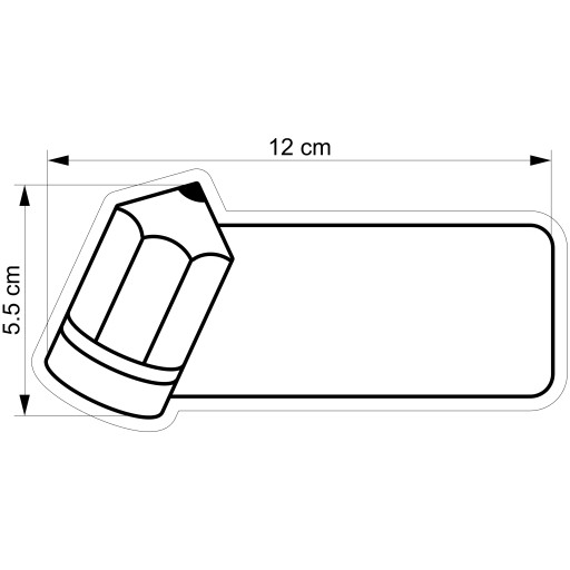 Formička Vykrajovačka na perníčky Školská veda Matura Studies Ceruzka Štítok 12cm