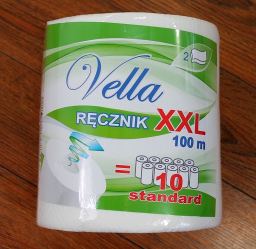 Vella PAPIEROVÁ UTERÁK 1 rolka ČISTENIE BIELEJ CELULÓZY prvej kvality
