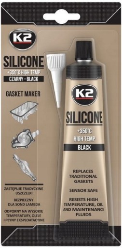 ČIERNY SILIKÓN VYSOKÁ TEPLOTA +350C K2 85G