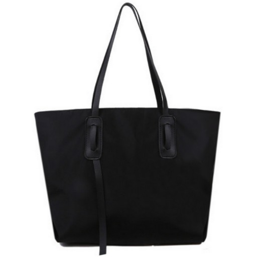 VEĽKÁ ČIERNA DÁMSKA TAŠKA Shopper Priestranná taška cez rameno