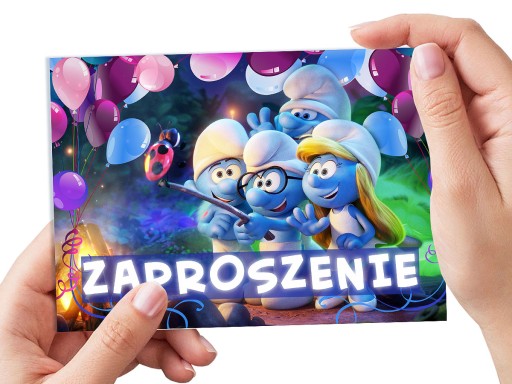SMERFA POZVÁNKA NA NARODENINY DIEŤAŤA + OBÁLKA ZDARMA