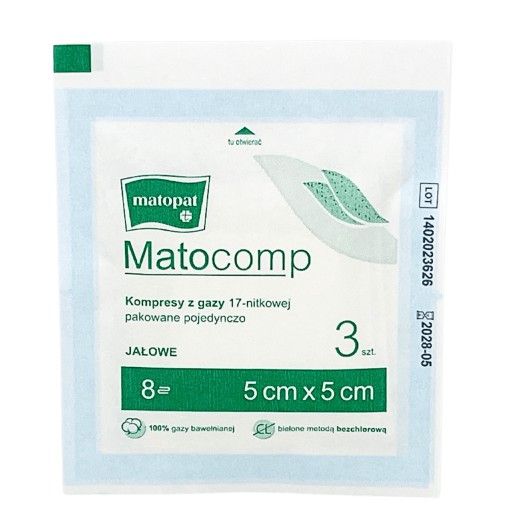 GAASUS KOMPRESY STERILNÉ GAGS 5x5cm TZMO 20 ks.
