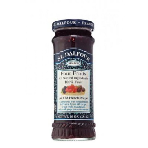 Rhapsody Fruit Džem ostružina malina jahoda čerešňa 284 g ST. DALFOUR