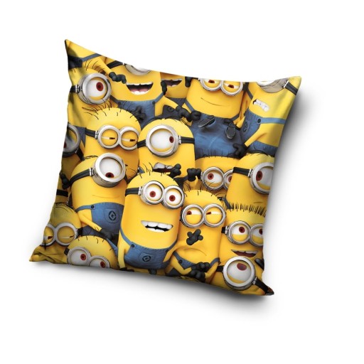 Pekná zamatová obliečka na vankúš 40x40 Minions Minions zamat