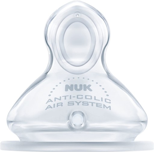 NUK Silikónový cumlík na fľašu 0-6m M First Choice+ 2 ks