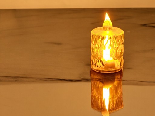 LED BATÉRIA SVIEČKOVÁ LAMPA VLOŽKA SVIEČKY TEPLÉ SVETLO 6,5 CM DEKOR