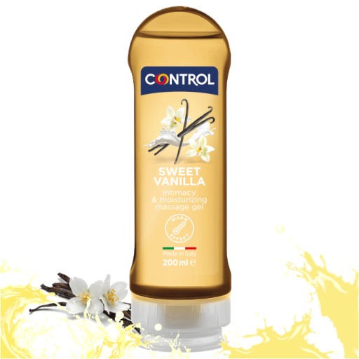 CONTROL SLADKÁ VANILKA 200 ml Intímny gél na masáž sexu VANILKA HREJE