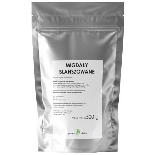BLANCHOVANÉ MANDLE snack orechový dezert 500g