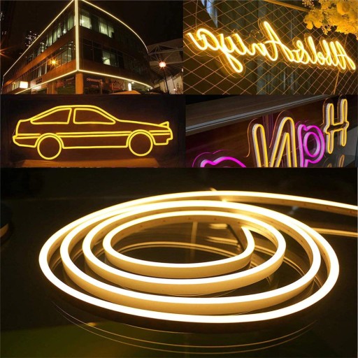 LED pásik 12V vodeodolný 1m NEON MODRÁ