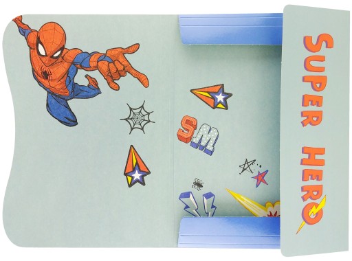 A4 Spider Man zložka s gumičkou
