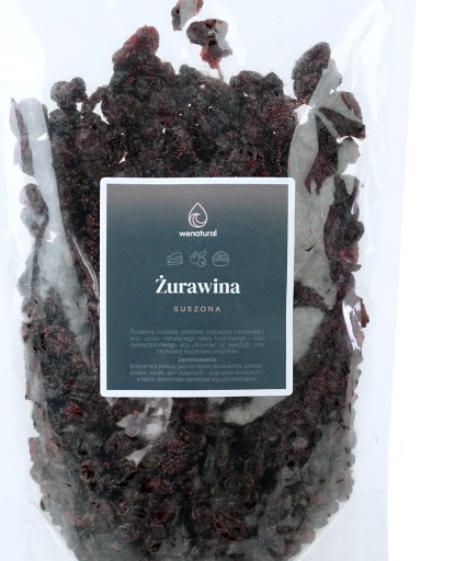 Sušené brusnice 500g Wenatural - USA, VEĽKÉ KÚSKY, PEKNÉ, FLESTY, SLADKÉ