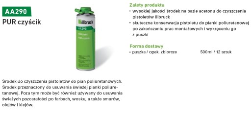Illbruck AA290 čistič PUR peny 500ml